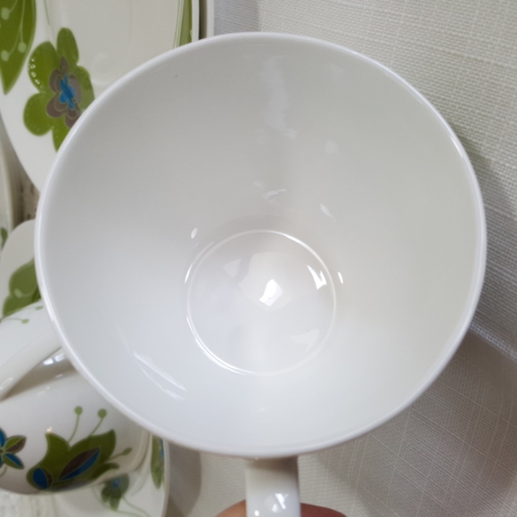 Pair Teacup Saucer AQUA GARDEN, Set of 2 - Picture 6 of 12